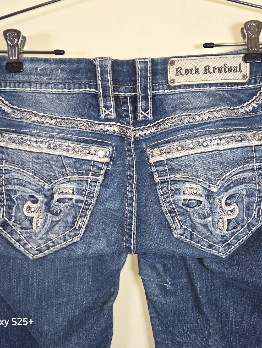 Rock Revival Jonet Bootcut Low Rise Jeans Size 27 Long - READ